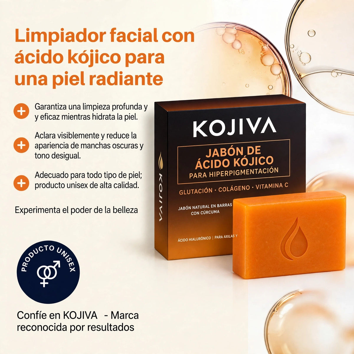 Jabón KOJIVA con Ácido Kójico