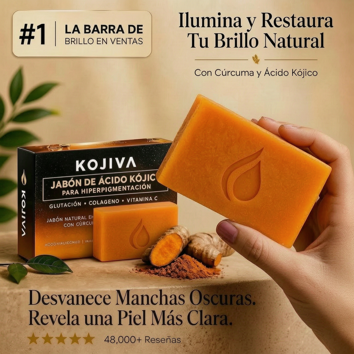 Jabón KOJIVA con Ácido Kójico